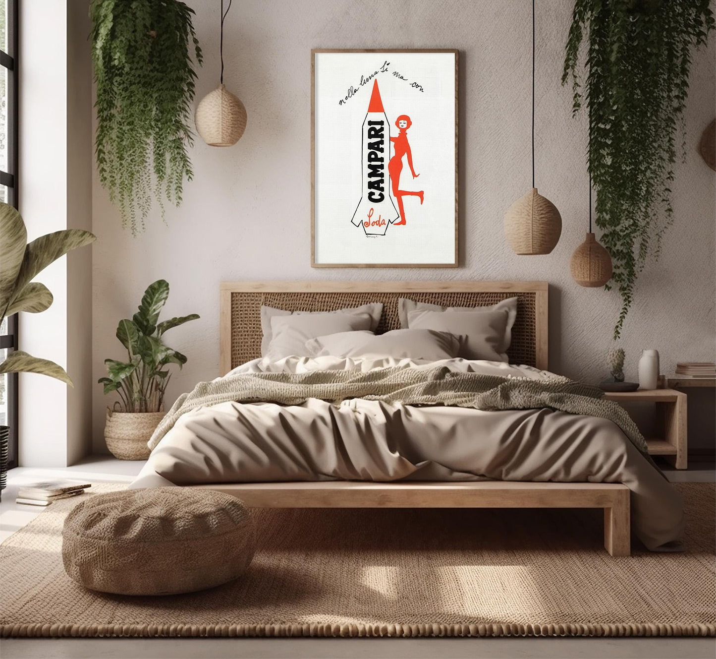 Campari Soda Space Age Poster: Vintage Italian Advertising Art