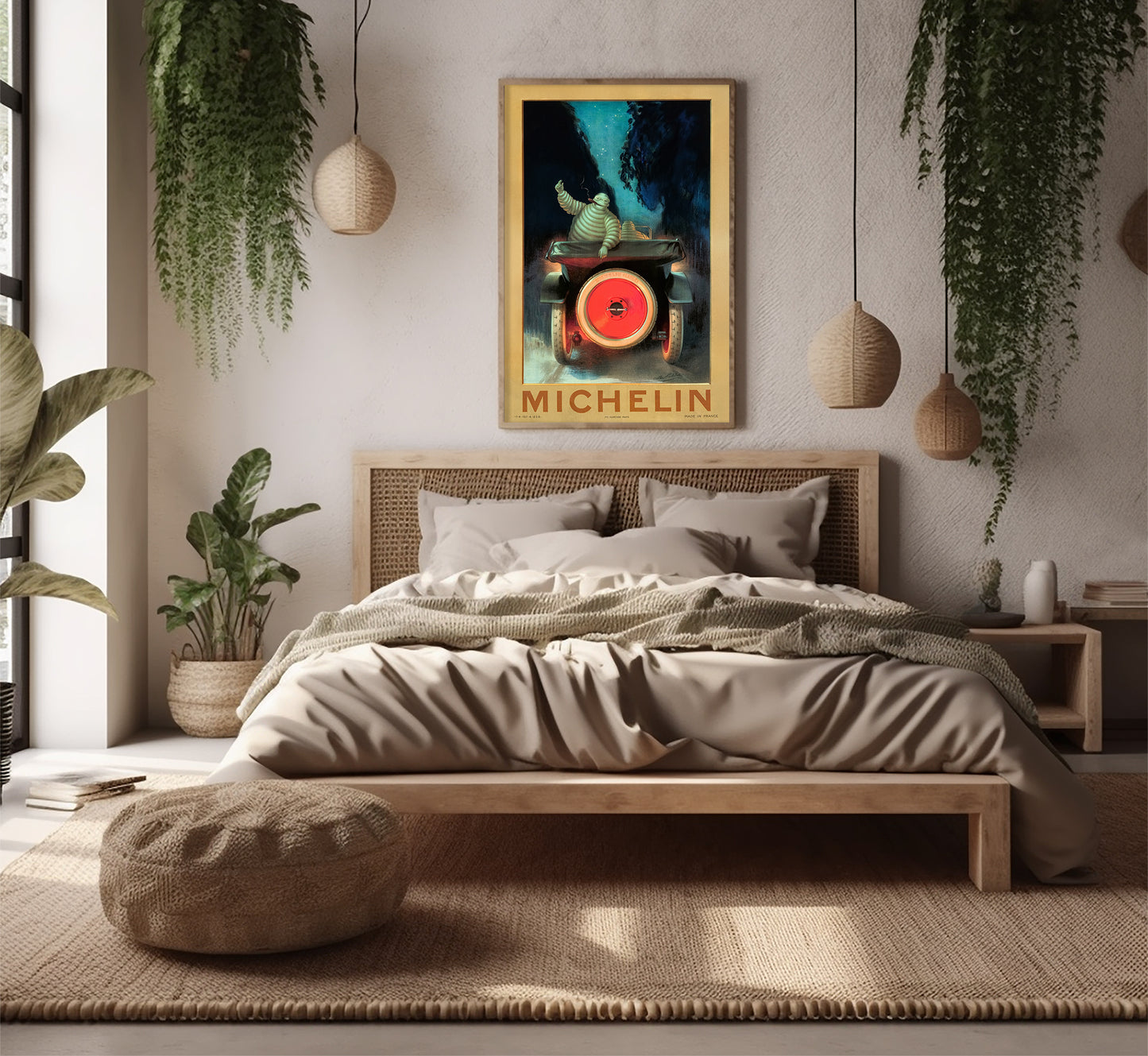 Michelin Man Poster: Italian Vintage Automotive Art Print