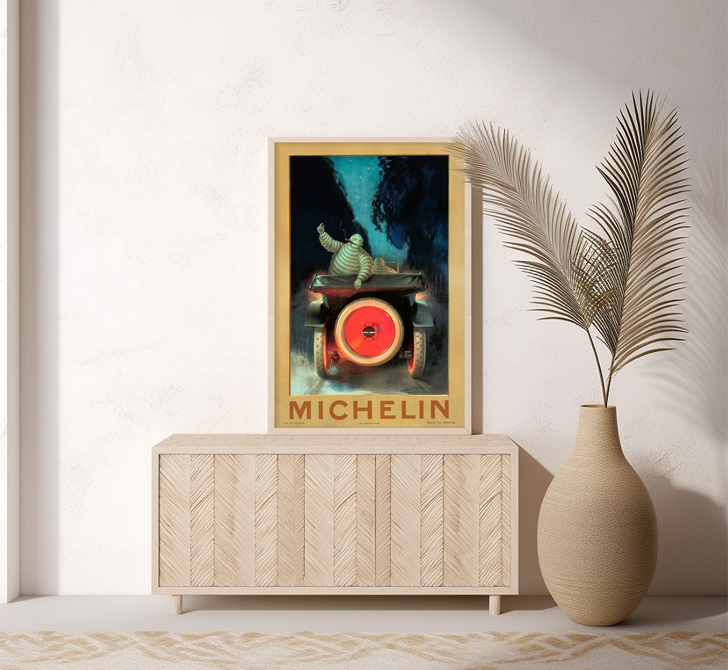 Michelin Man Poster: Italian Vintage Automotive Art Print