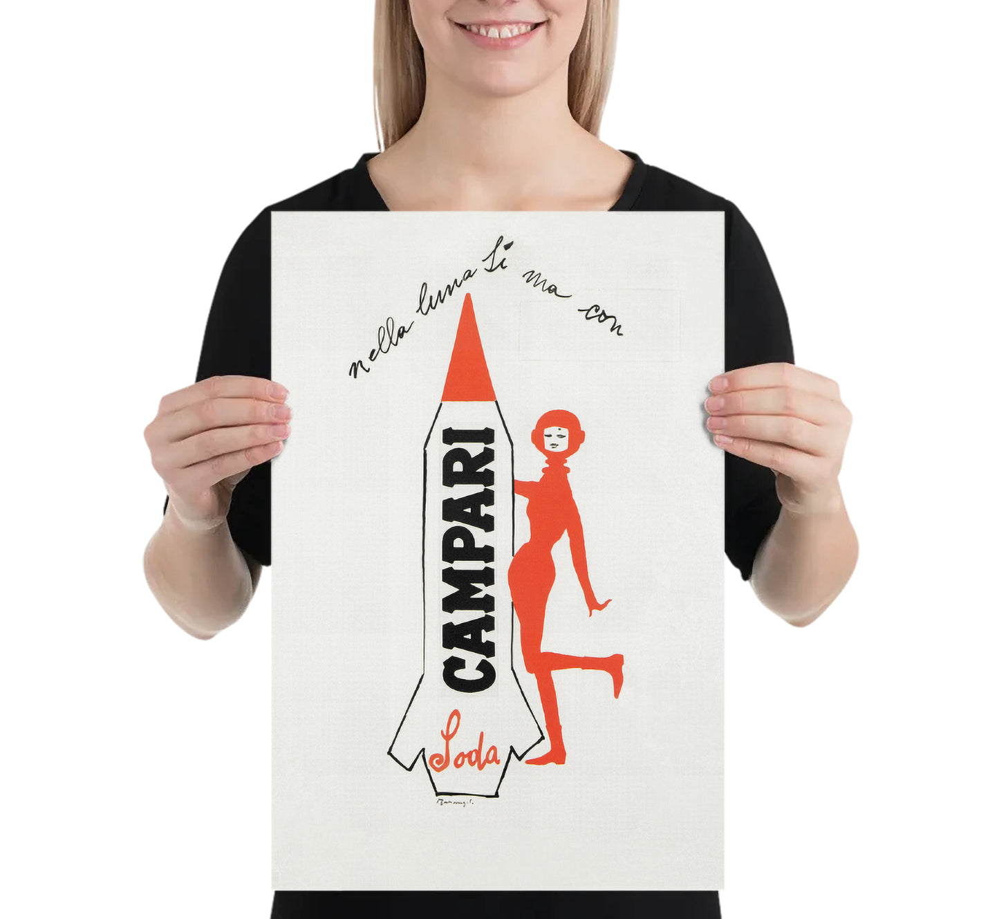 Campari Soda Space Age Poster: Vintage Italian Advertising Art