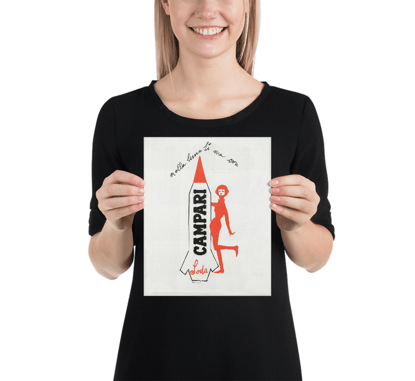 Campari Soda Space Age Poster: Vintage Italian Advertising Art