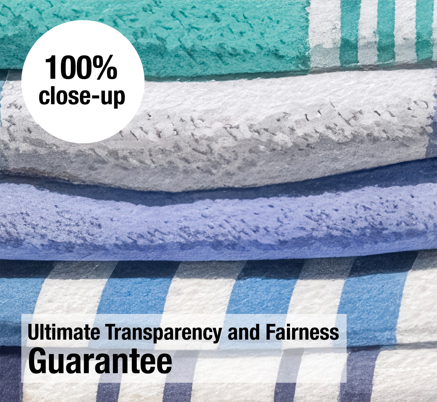 Folded Beach Towels Print: Minimalist Coastal Watercolor Wall Art