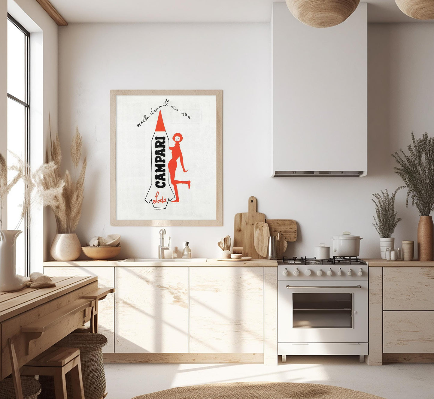 Campari Soda Space Age Poster: Vintage Italian Advertising Art