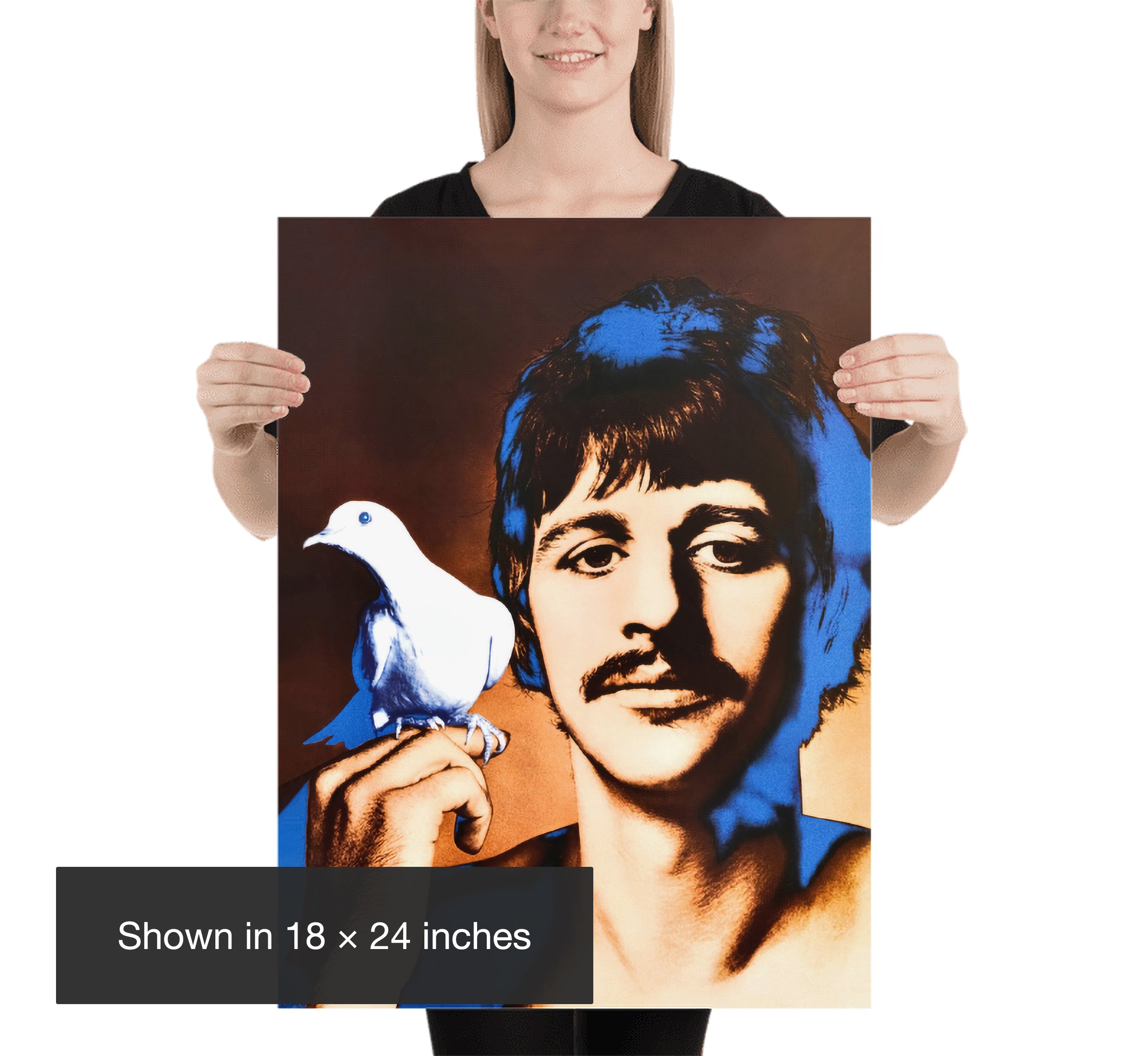 Richard Avedon Ringo Starr poster shown in 18 × 24 inches for size reference.